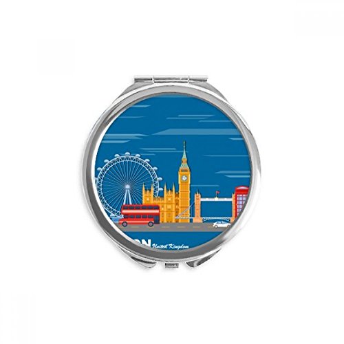 Miroir de poche London Eye pour retoucher son maquillage facilement en voyage ou au bureau