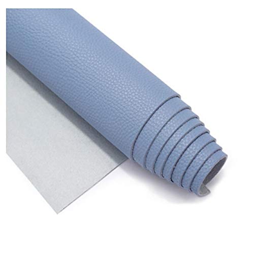 Tissu Simili Cuir Tissu en Simili Cuir Souple,Cuir Tissu, pour ameublement, canapé, chaises, Sacs,1.38×0.5m(4.5ft×3.3ft) à Plusieurs Couleurs (Color : Sky...