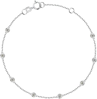 Damen-Armband 750er Weißgold 8 Diamant One Size 89118531