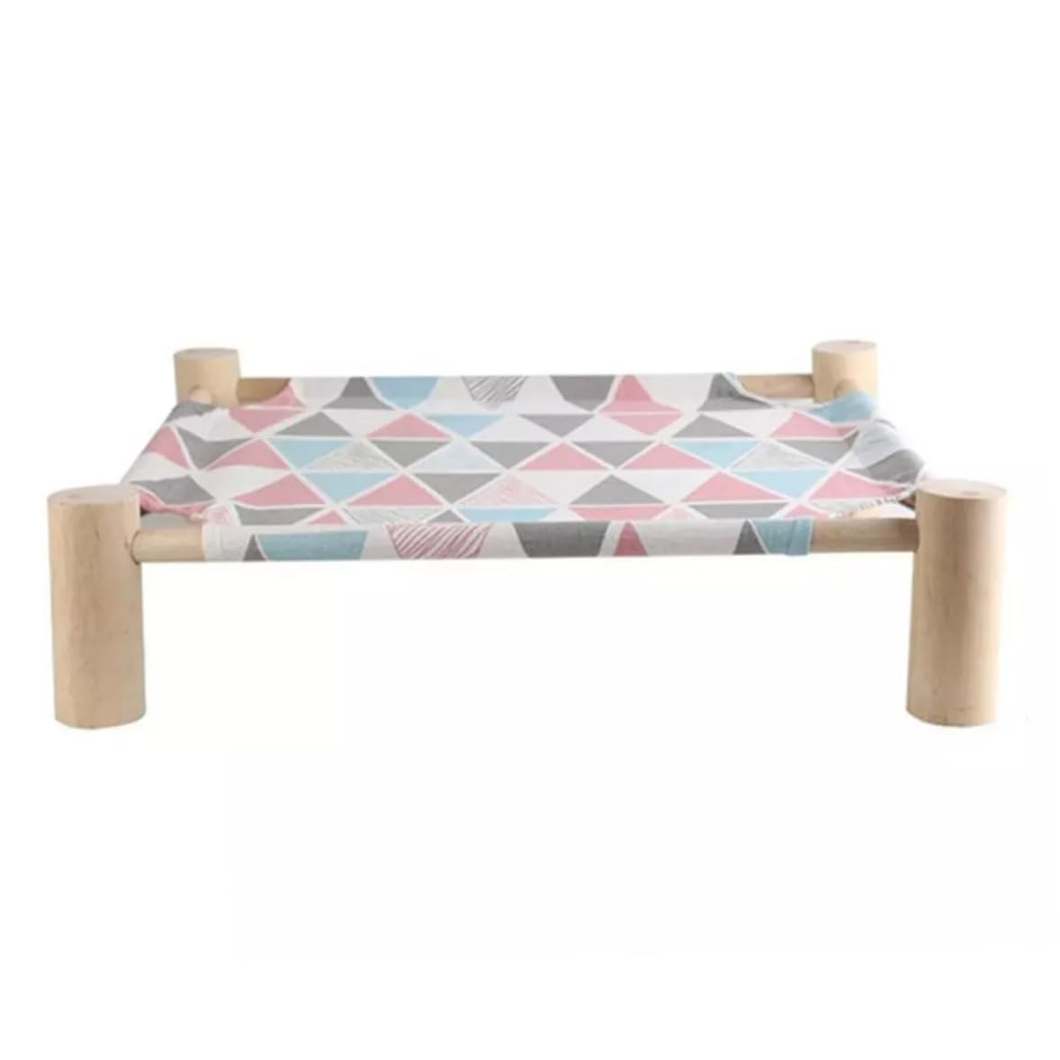 Hamaca de madera para gatos y perros pequeños cama elevada portátil lavable
