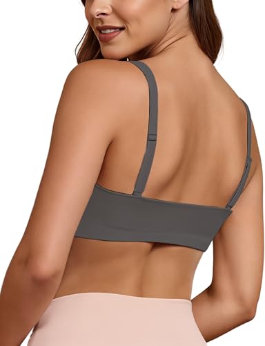 Image of Buauty Sports Bra for Women, U Neck Adjustable Spaghetti Strap Workout Bra with Removable Cups for Yoga Pilates Gym