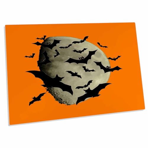 3dRose Halloween Bats and Haunting Moon - Desk Pad Place Mats miniatura 1