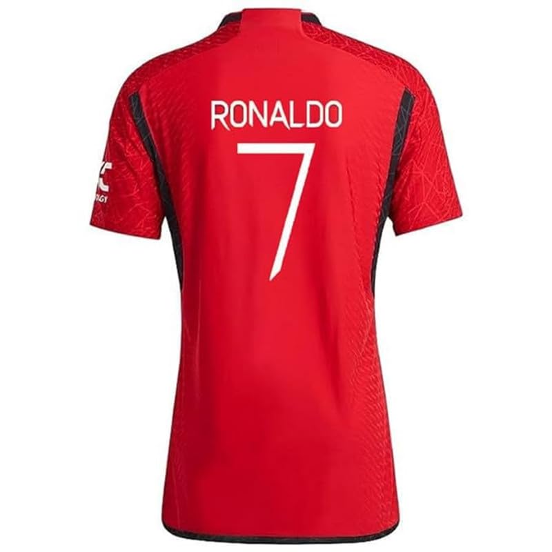 Image of Sports New Soccer Football Portugal Boys Black Jersey Ronaldo 7 Home Kit Jeresy T-Shirt 2023(Kids,Boys&Men)