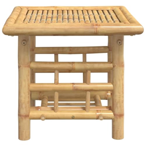 Table de salon en bambou de haute qualité avec double plateau