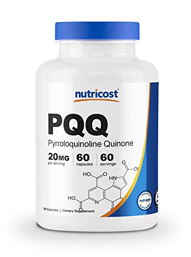 Nutricost PQQ (Pyrroloquinoline Quinone) 20mg, 60 Capsules - Veggie Capsules, Non-GMO, Gluten Free