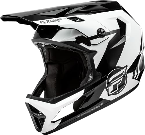Fly Racing Rayce MTB/BMX Bicycle Helmet (Black/White/Grey, Large)