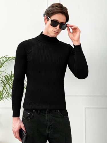 Image of Men's Stylish Turtle Neck Sweater| Winter Turtle Neck Sweatshirt for Men|High Neck Pullover Full Sleeve Winter (Sweater) for Men|