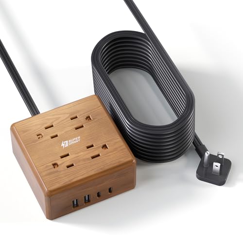 Superdanny Power Strip with USB and Surge Protection