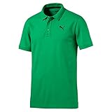 Rippenbündchen Puma Herren Ess Pique Polo Shirt - grün (Bright Green) , XL