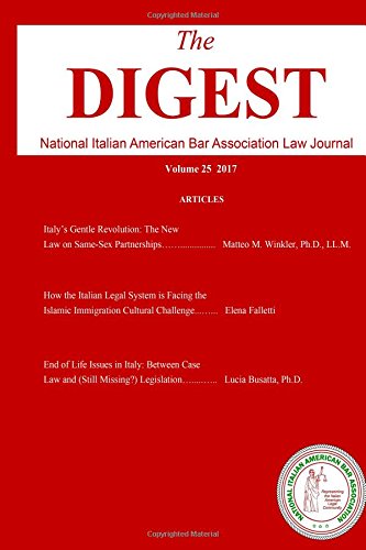 The Digest: National Italian American Bar Association Law Journal (Volume 25)