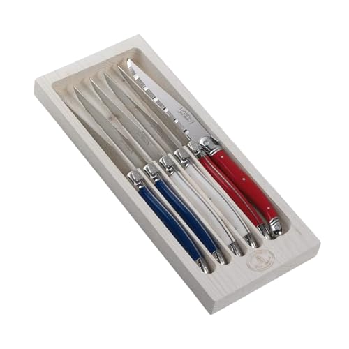 Jean Dubost Laguiole 6-Piece Steak Knife Set...