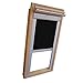 Produktbild Verdunkelungsrollo Rollo für VELUX Dachfenster TYP GGL/GPL - 408 oder P08 - Farbe schwarz - mit Aluminium Seitenschienen - KLICK Montage