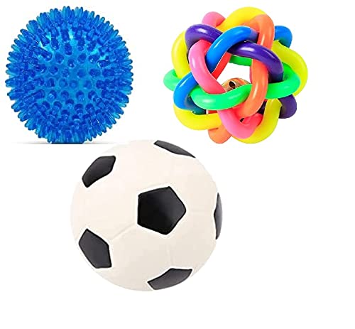 RvPaws- Ball Chew Teether Toys for Dog, Puppy, Cat, Kitten -Combo of 3 Ring Ball, Led Light Spiked Ball, Foot Ball (B09J29FYFR) Amazon Price History, Amazon Price Tracker