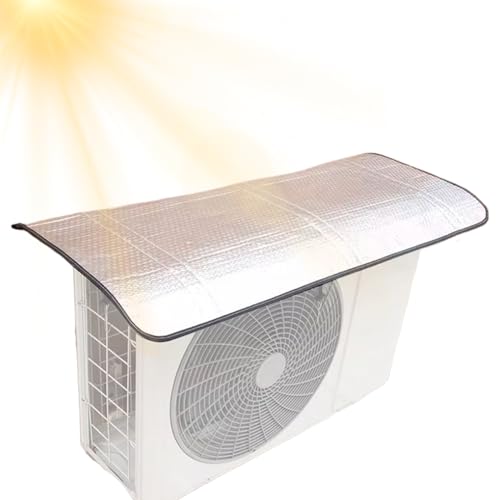 Cubiertas De Unidad Exterior De CA - Cubierta De Split Para Aire Acondicionado De Ventana Exterior - Protección Impermeable Lluvia Con Magnética UV Sombreado Para Invierno
