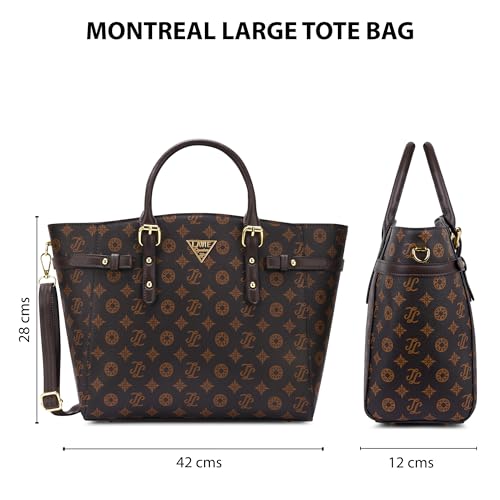 Image of Lavie Signature Women's LS Montreal Tote Bag for Women | Tote Handbag for Work | Ladies purse | Stylish Shoulder Bag | Gift for Women