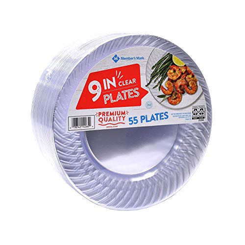 Daily Chef Big Party Pack - Clear Plastic Plates, 9 Inch, 100 Count