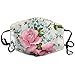 Produktbild Mundmasken Aquarell Rosa Rosenmuster Unisex Anti-Staub Waschbar Wiederverwendbare Mundmaske Modedesign Für Mädchen Frauen Jungen Männer