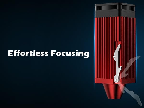 Laser module with effortless focusing mechanism