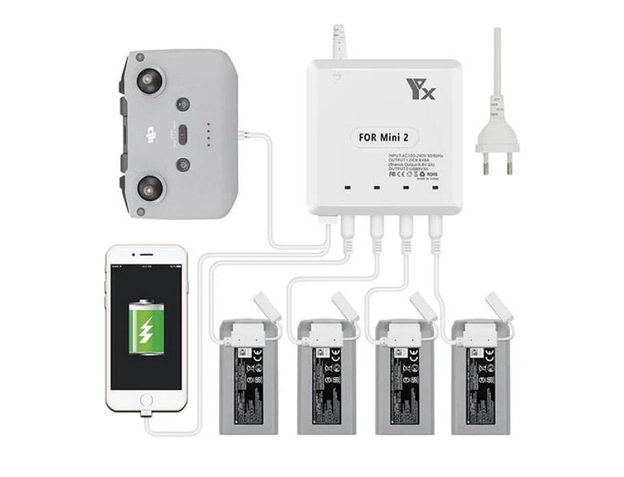 Amazon | DJI Mavic Mini 2 / MINI SEドローン対応 6 in 1 充電