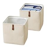 SXLZY Cube Storage Bin 12x12 in- 2 Pack,Collapsible Fabric Storage Bins,Open Home Storage Bins,Baskets for organizing,For Clothing Storage,Toy Storage,Office Storage,Home Decoration
