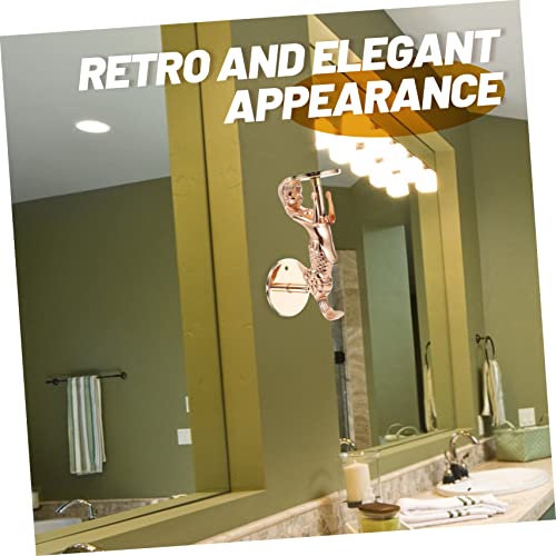 Home Decor 5Pcs Mermaid Candle Holder Metal Candle Holder Candle Sconces Gold Candelabra Candle Mermaid Statue Zinc Alloy Vintage Decor #TOP4