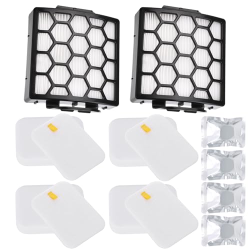 Image of ZU102 Filter & Odor Cartridges for Shark ZU102 ZU100 Rotator Vacuum | 2 HEPA Filters 4 Foam & Felt Filters and 4 Odor Neutralizer Cartridges, Replacement Parts # 1238FT60 & 1239FT60 & 1541FC3000