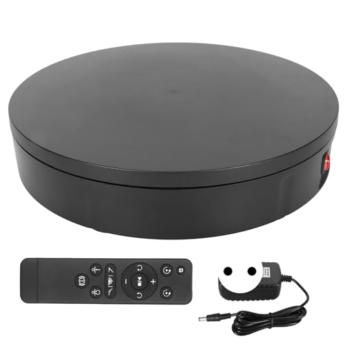 Piatto girevole da 11,8 pollici e 100 kg, piatto girevole elettrico da 20 a 60 secondi/giri/min, più modalità di rotazione, riduzione del rumore per vetrine