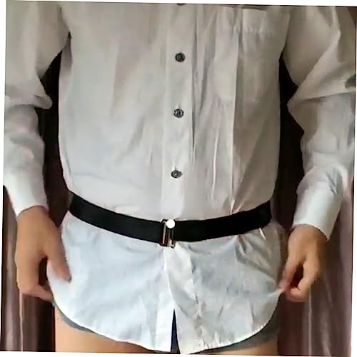 GALPADA 2 Peças Camisas Masculinas Cinto Protetor De Camisa Elástica Suporte De Camisa Ligas Camisa