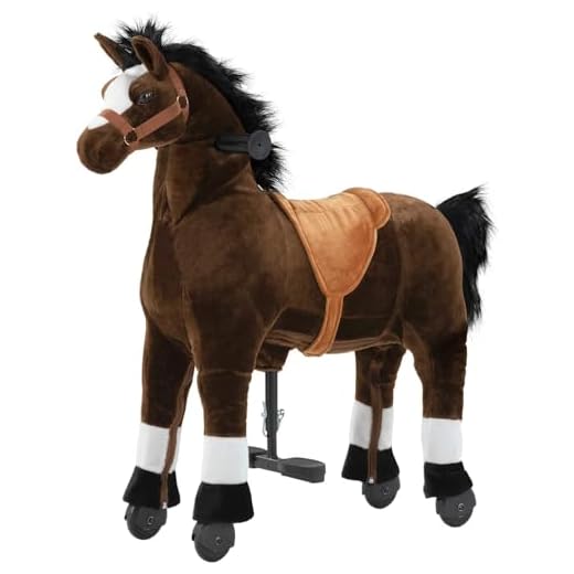 Ride on Horse for Big Kids, Horse Ride on Toy for 7 Years Old to Adult, (41.33'' Height) Riding Horse Pony Rider Mechanical Walking Action Plush Animal, No Battery or Electricity, Max Load 187LBS