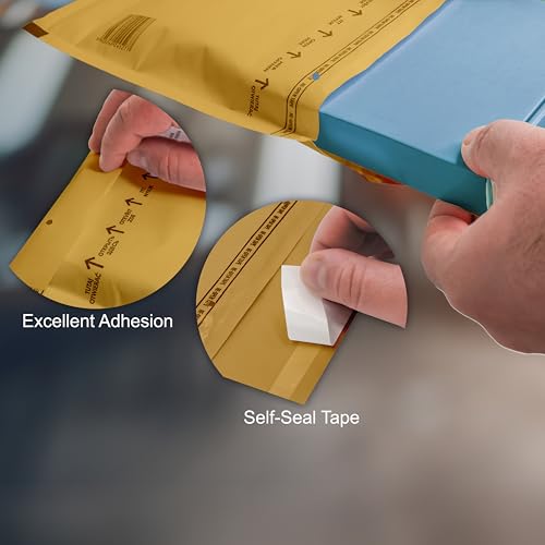 100 Versandtaschen Luftpolsterumschläge haftklebend Luftpolsterversandtaschen Luftpolstertaschen Gr. E/5 E5 braun (240mm x 275mm) Umschläge gepolstert Polsterumschlag Taschen