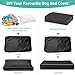 COSHNIBI Dog Bed Covers Replacement Washable,Waterproof Dog Bed Cover with Zip and Carry Handle for Dog/Cat 36''Lx27''Wx4''H-Black