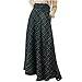 Women Maxi Plaid Skirts A Line High Waisted Pleated Tartan Full Length Flowy Long Skirts Christmas Holiday Outfits Long Plaid Skirt Green XL