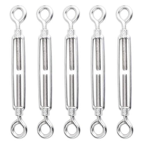 Tensor de alambre ajustable tipo ojal con acero inoxidable 304, paquete de 5 piezas M4/M5/M6 miniatura 1