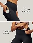 IUGA Leggings pour les femmes Pantalons de yoga Femmes avec des poches Haute taille Legging d'entraînement pour les dames contrôle tummy