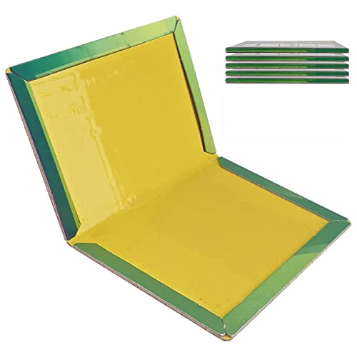 6 Pack Sticky Pest Trap Boards, Extra Strong Glue Sticky Pads Trap Efficient Foldable Sticky Trap Pad for Home Office Garden Garage Multi-Use Pest Sticky Board (32x21x0.3cm)