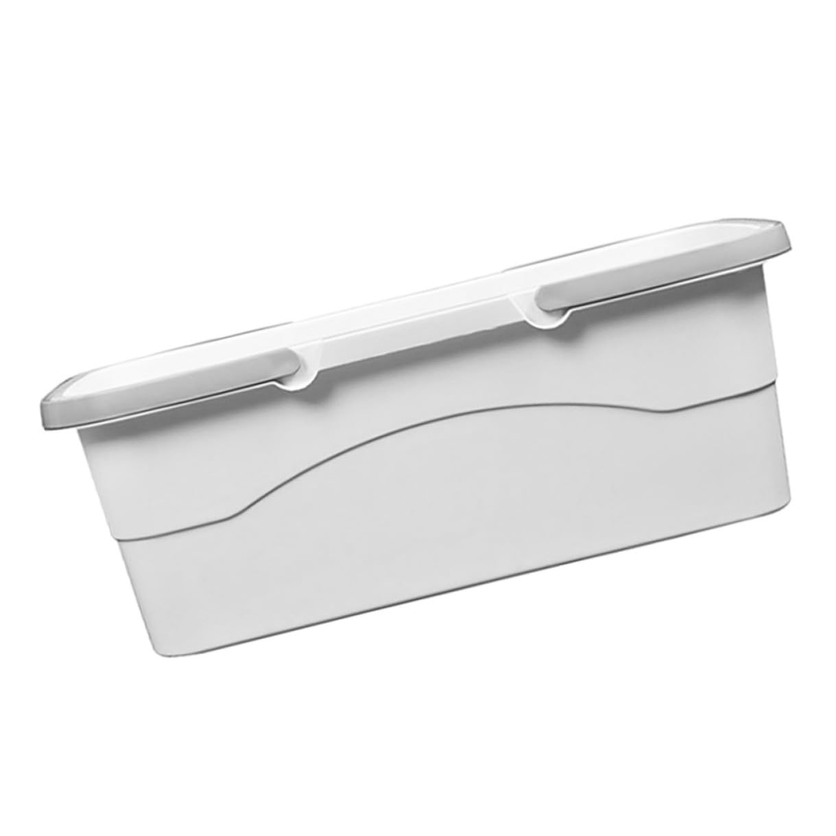 TEHAUX Wischmopp Eimer mit Abflussloch 49x23x18cm Weiß Pp Kunststoff mit Tragegriff und Großem Fassungsvermögen Haushalts Mopp Reinigungseimer für Sauberes Händewaschen Zufällige Farbe