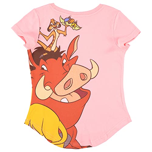 Image of Disney Girls Sweatshirt & T-Shirt Set - Minnie Mouse & Lion King Clothing Set- Sizes 4-16