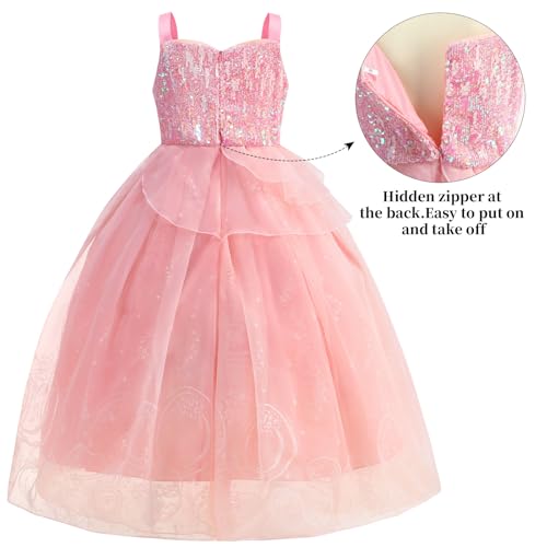 Vestido de Bruja para Niñas Princesa Brillante Rosa miniatura 3