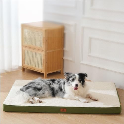 GURILANペットベッド マット 夏用 冬用 お洗える クッションベッド 羊羔風 ラムスキン風 柔らかい 滑り止め 通気性 耐摩耗 丸洗い厚手 クッション犬猫兼用 超小型/小型犬用可(S長さ51cm x 幅38cm x 厚さ7.5cm))