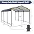 SUNBURY Carport 10 x 15 ft Heavy Duty Metal Carport Canopy with Galvanized Steel Roof, Outdoor Garage Car Shelter Shade for Car, Truck and Boats, Grey