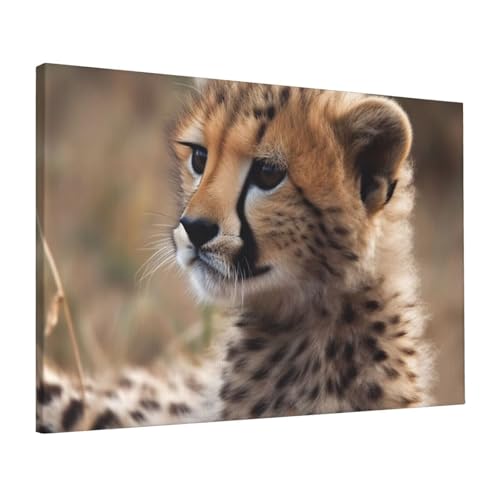 Toile de bébé guépard moderne pour décorer la chambre