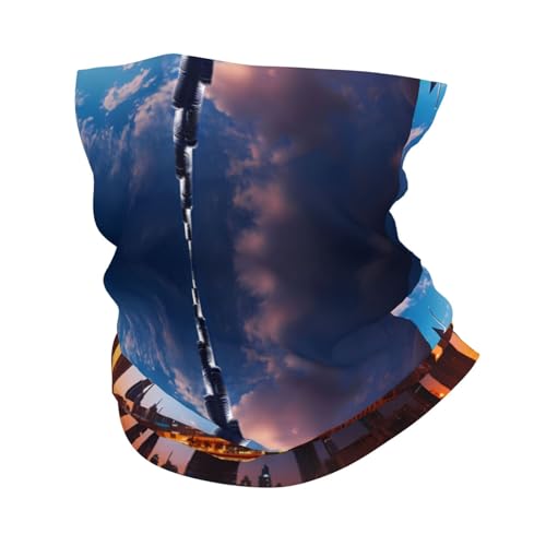 Photo de AEKGOHP Dubai Sidewinder Tower Prints Foulard multifonction pour sports d'extérieur respirant absorbant la transpiration convient aux hommes et aux femmes