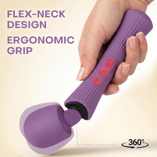 Image of Waterproof Handhel Massager - 12 Powerful Modes, Purple