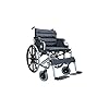 POLIRONESHOP THIRA Fauteuil roulant manuel bariatrique pliable pour obèses
