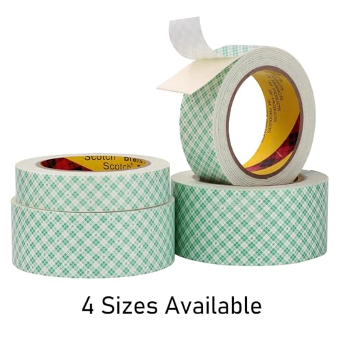 Image of 3M Double Sided Foam Tape 1 inch x 10Ft 2 Pack White | Double Coated Urethane Adhesion Polyurethane Tape for Bonding Attaching Mounting Interior Signage Nameplates DIY Card