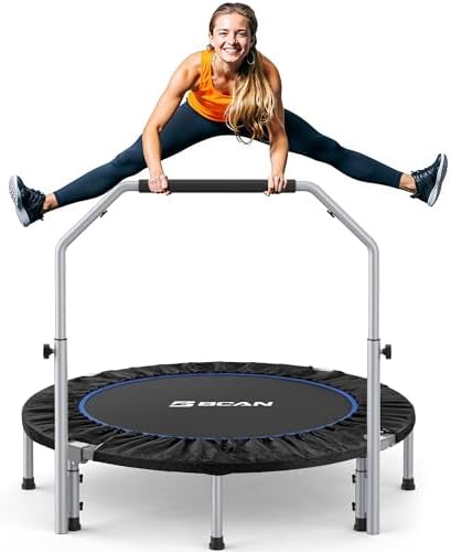 Amazon.com: BCAN Foldable Trampoline Rebounder Adjustable