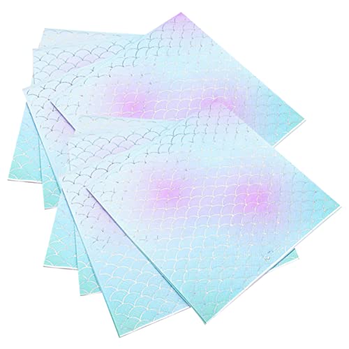 HOLIDYOYO 96 Folhas De Papéis De Bebê Decorativos Escala Coquetel Sob Guardanapos Tema De Sobremesa