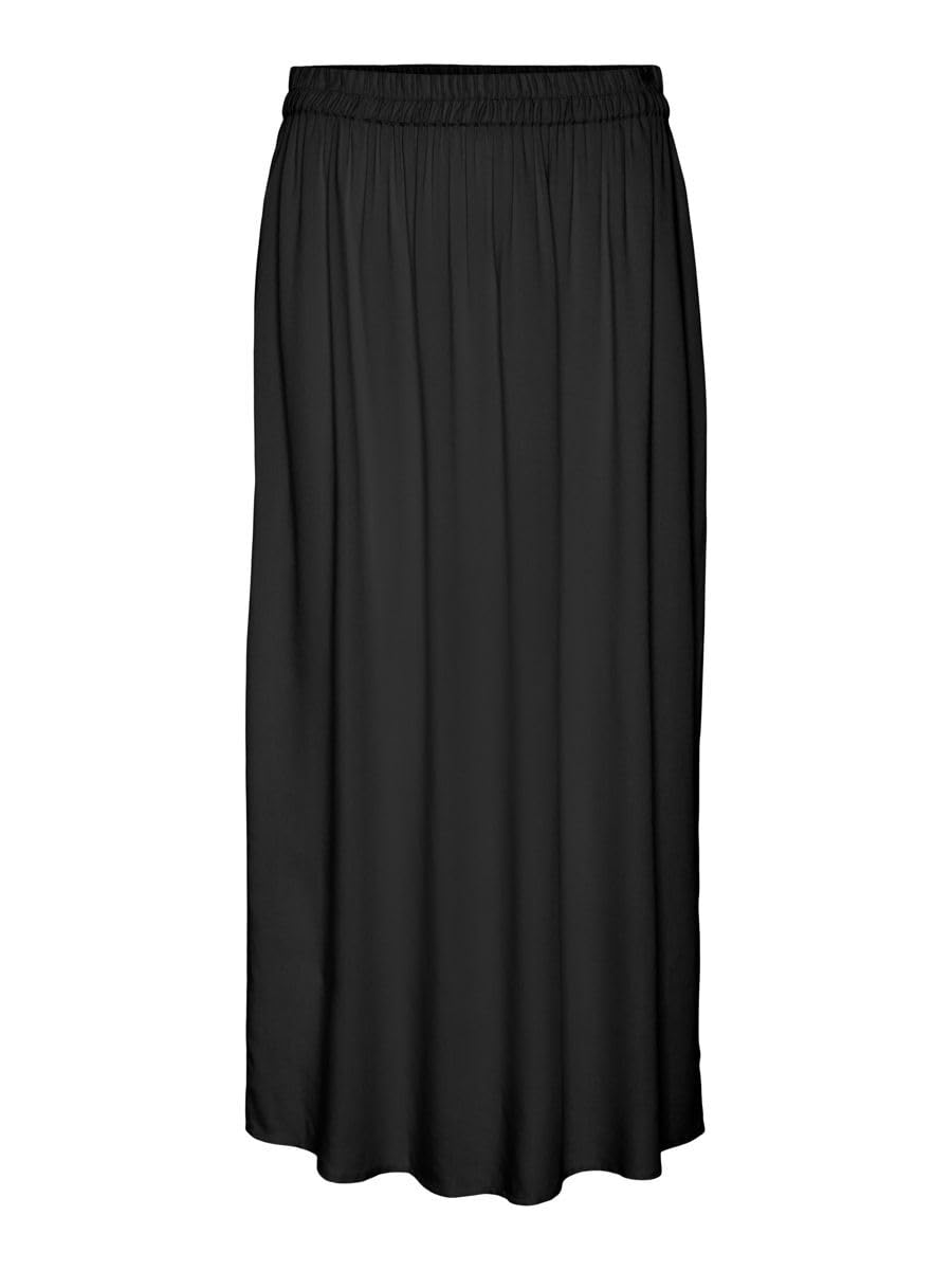 VERO MODA Women's Vmbumpy Ankle Skirt WVN Noos, Black, S