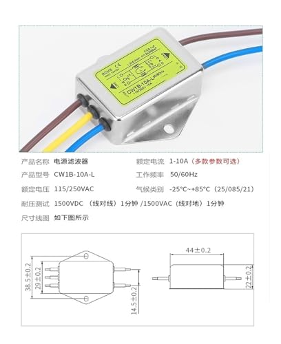 Filtre d'alimentation contre interférence d'impulsion parasite 220V