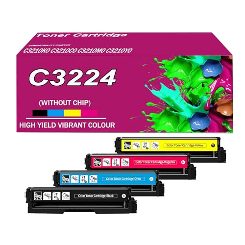 Cartouche de toner C3224 pour remplacement Lexmark C3210k0 C3210c0 C3210m0 C3210y0 imprimante MC3224